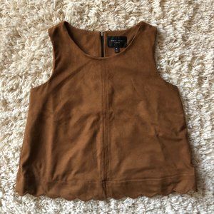 Romeo & Juliet Faux Suede Tank